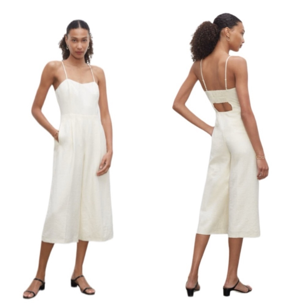 Club Monaco Cream Jumpsuit